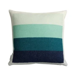 Røros Tweed Åsmund Bold prydnadskudde, 50 x 50 cm, röd - turkos