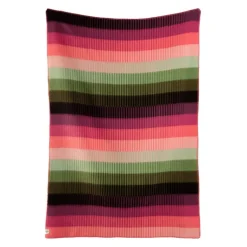 Røros Tweed Åsmund Gradient filt, 200 x 135 cm, rosa - grön
