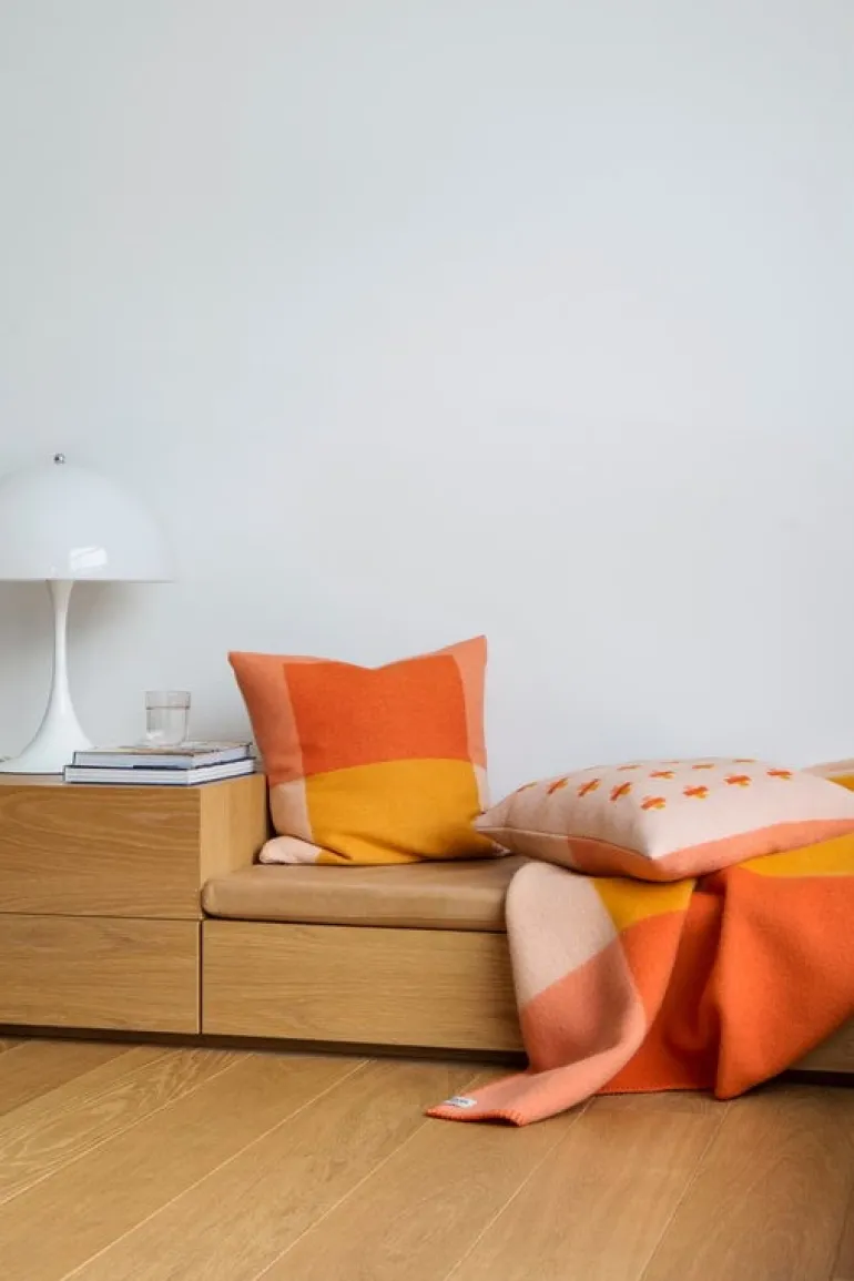 Røros Tweed Syndin filt, 200 x 135 cm, Cloudberry