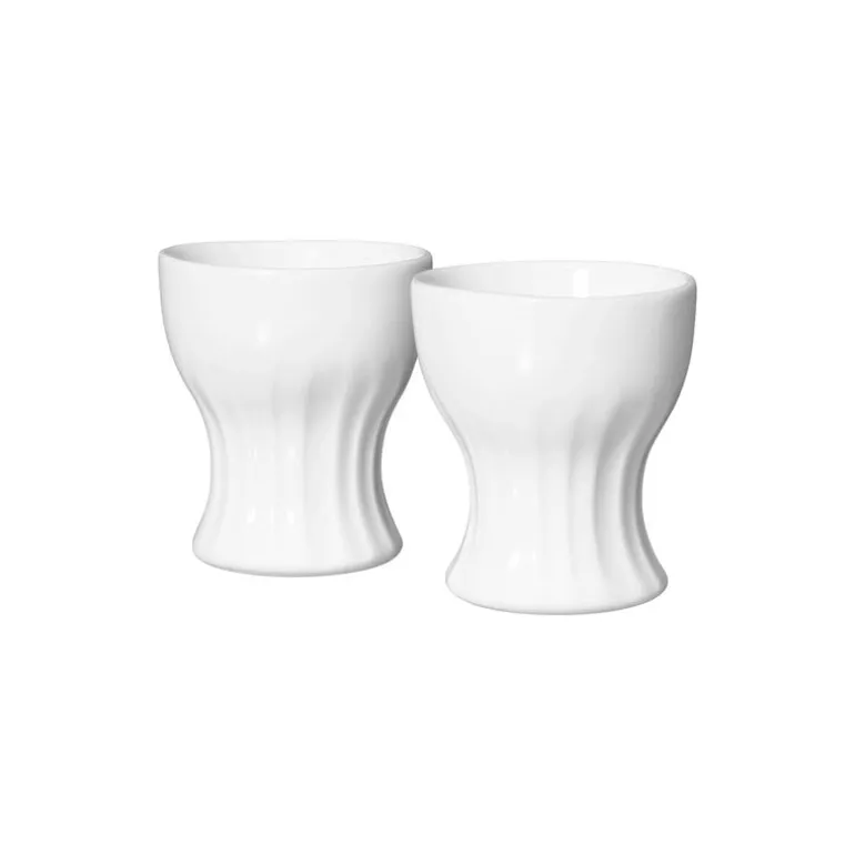 Rörstrand Pli Blanc äggkopp 4 cl, 2 st