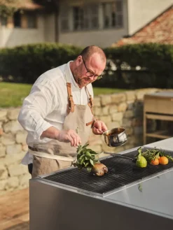 Röshults Module kolgrill X, 100 cm, rostfritt stål