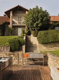 Röshults Module kolgrill X, 100 cm, rostfritt stål