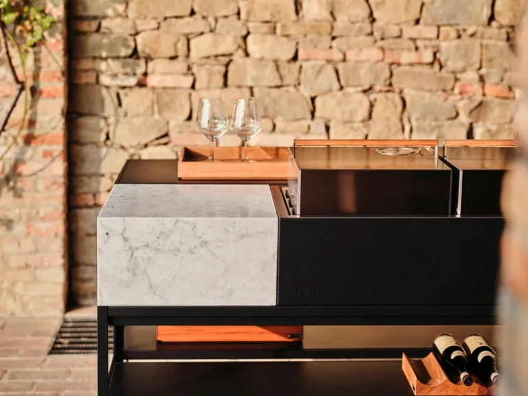 Röshults Module Marmorskiva, 50 cm, vit Carrara