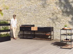 Röshults Open Kitchen teak botten 150