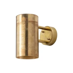 Örsjö C627 vägglampa, liten, obehandlad mässing