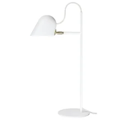 Örsjö Streck bordslampa, vit - mässing
