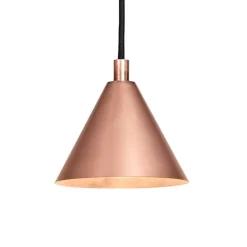 Örsjö Tratten pendellampa, liten, koppar