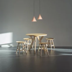 Örsjö Tratten pendellampa, stor, koppar