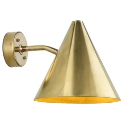 Örsjö Tratten vägglampa, utomhus, mässing