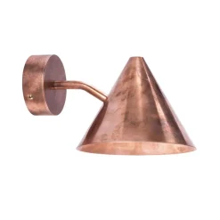Örsjö Tratten vägglampa, utomhus, liten, koppar
