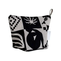 Saana ja Olli Kaukana kotoa sminkväska, beige - svart