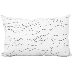 Saana ja Olli Kuddfodral Rakkauden meri, 40 x 60 cm, vit - svart