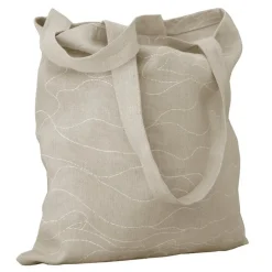 Saana ja Olli Rakkauden meri kanvaspåse, beige - vit