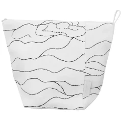 Saana ja Olli Rakkauden meri kosmetikväska, vit - svart