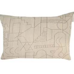 Saana ja Olli Unien talo kuddfodral 40 x 60 cm, beige - svart