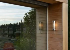 Sammode Gude vägglampa, rostfritt stål