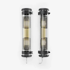 Sammode Musset GR vägglampa, coal - mässing