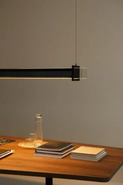 Sammode Quadratube P2 pendellampa, 1300 mm, champagne