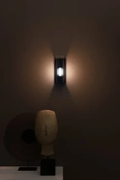 Sammode Quadratube W2 vägglampa, S, 300 mm, petrol