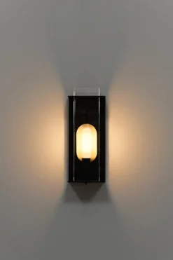 Sammode Quadratube W2 vägglampa, S, 300 mm, champagne