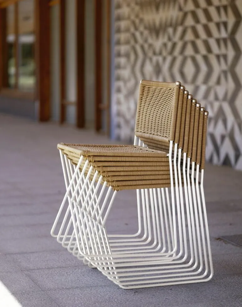 Santa & Cole Ramón stol, natur - vit