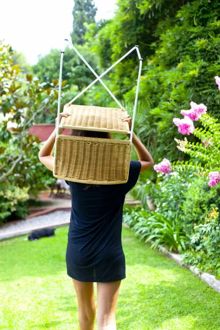 Santa & Cole Ramón stol, natur - vit