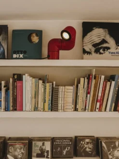 Santa & Cole Tatu bordslampa, röd