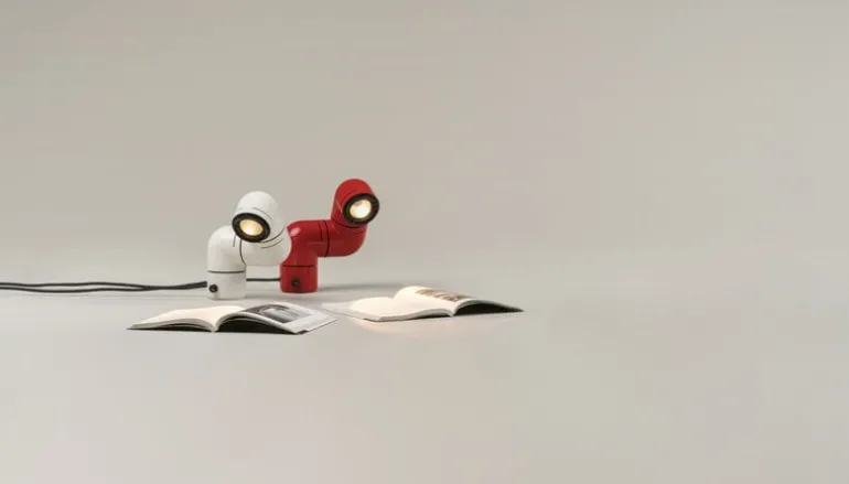 Santa & Cole Tatu bordslampa, röd