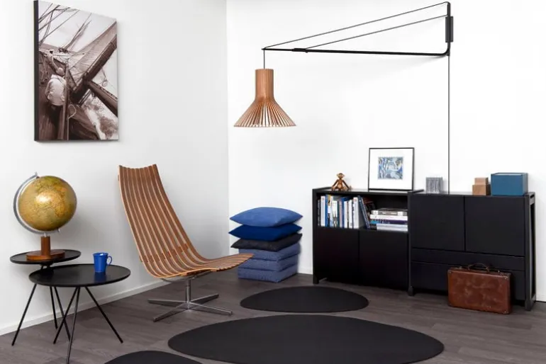 Secto Design Puncto 4203 pendellampa, valnöt