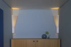 Secto Design Secto 4236 vägglampa för hörn, 60 cm, vit