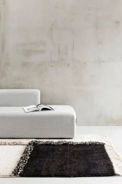 Sera Helsinki E-1027 knuten matta, brun - off-white