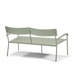 Serax August 2-sitsbänk med ryggstöd, grön
