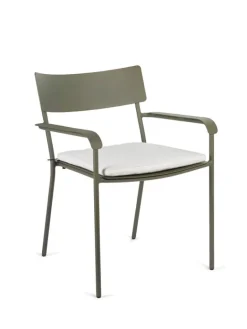 Serax August stolsdyna, bred, vit