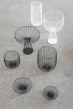 Serax Catu korg med ställning, svart