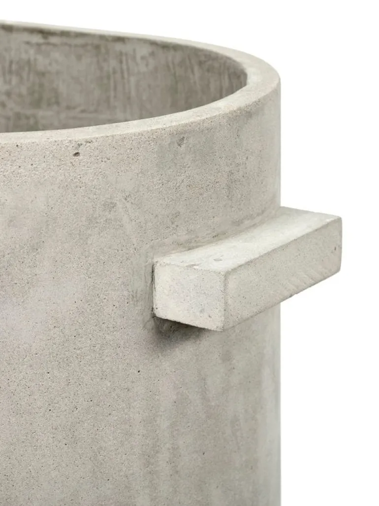 Serax Concrete oval blomkruka, 34 x 23 cm, grå