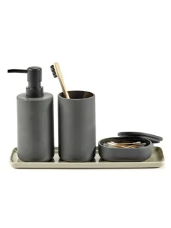 Serax Cose behållare med lock, rund, L, mörkgrå