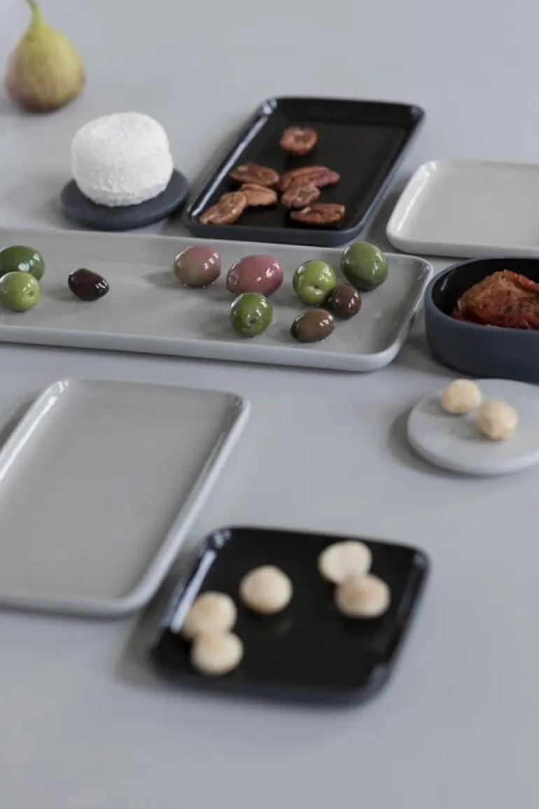 Serax Cose bricka kvadrat, mörkgrå