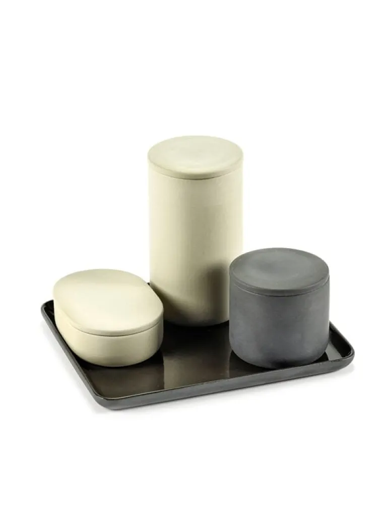 Serax Cose bricka M, mörkgrå