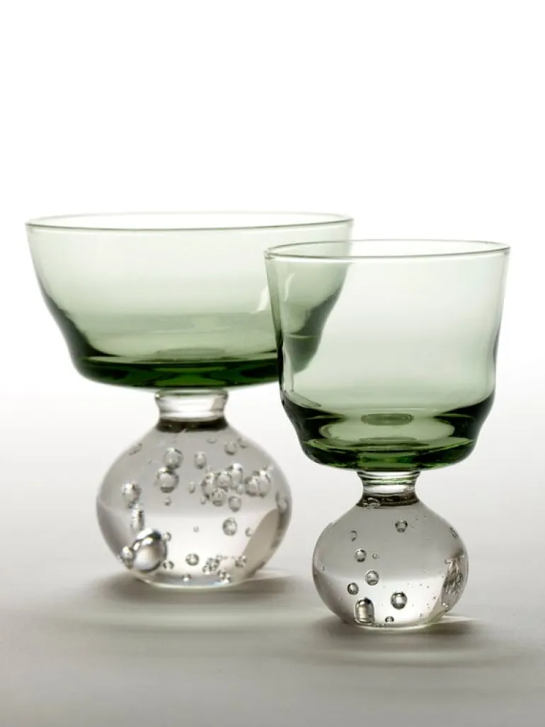 Serax Eternal snow stjälkglas, S, grön