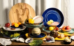 Serax Feast tallrik, L, 2 st, blå - vit