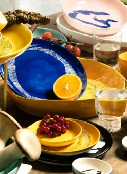 Serax Feast tallrik, M, 2 st, blå - vit