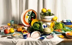 Serax Feast tallrik, S, 2 st, vit - blå