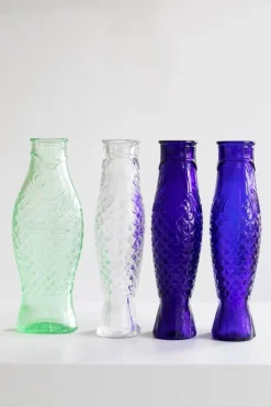 Serax Fish & Fish flaska, koboltblå