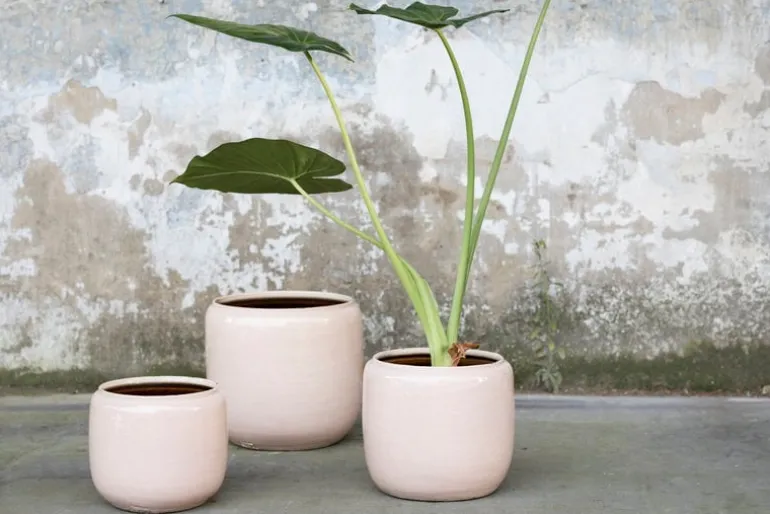 Serax Glazed Shades kruka, rosa