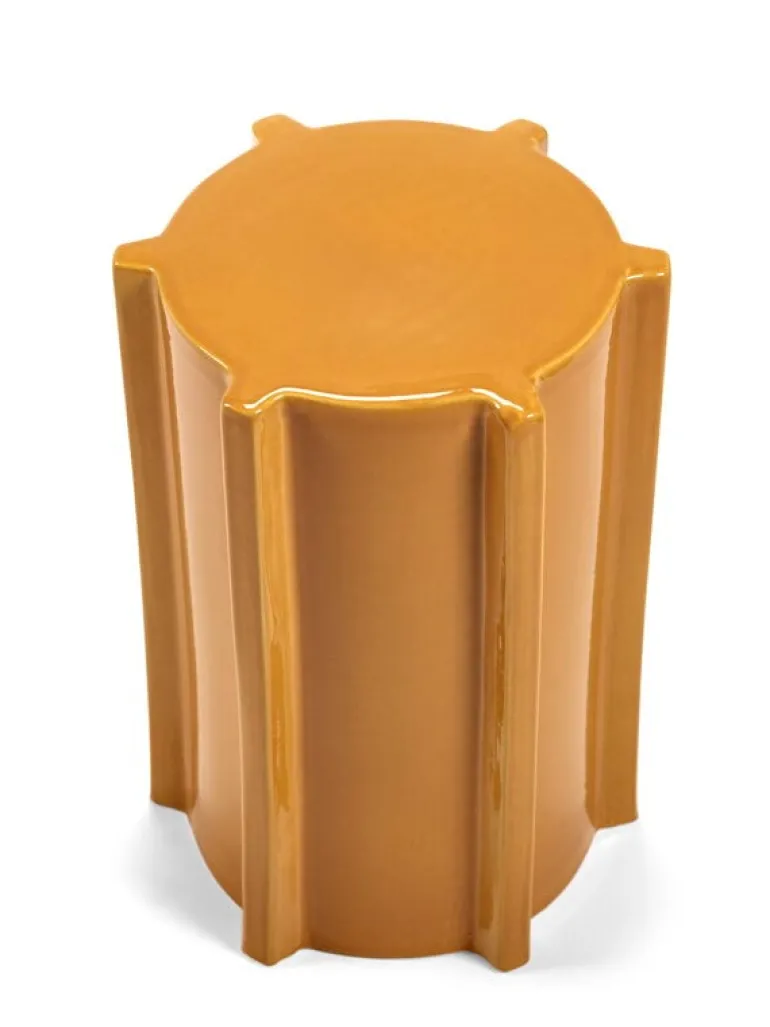 Serax Pawn Geometrical, sidobord, 45,4 cm, oker