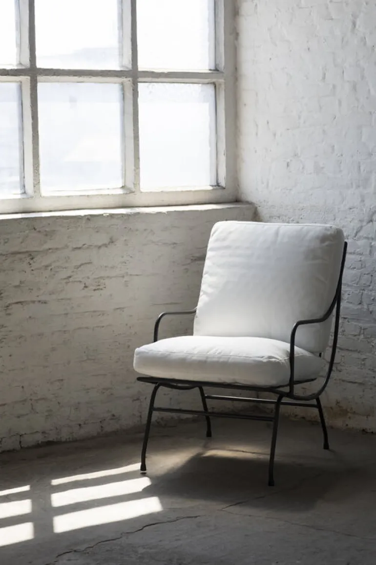 Serax Stresa fåtölj, vit - svart