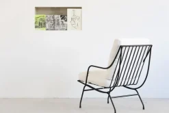 Serax Stresa fåtölj, vit - svart