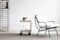 Serax Stresa fåtölj, vit - svart