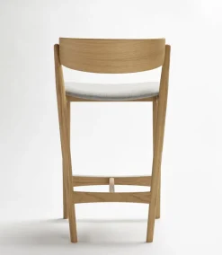 Sibast No 7 barstol 65 cm, vitlackerad ek - grå Remix 123