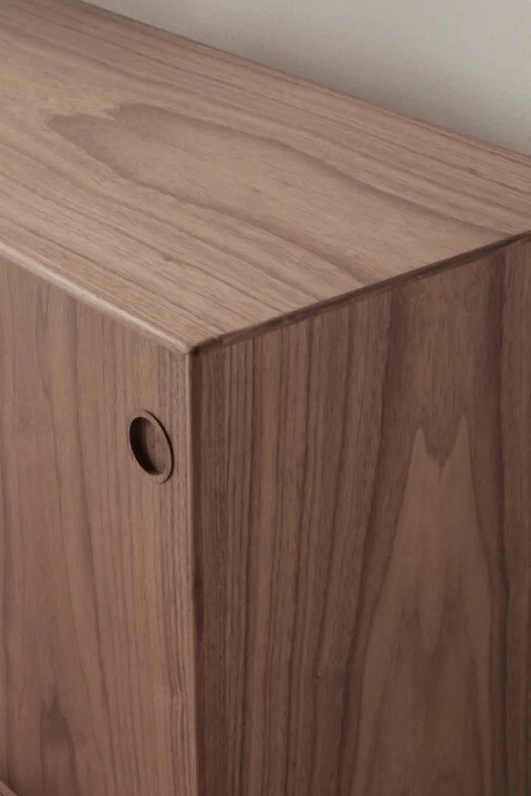 Sibast No 11 sideboard, oljad valnöt, svart - svart